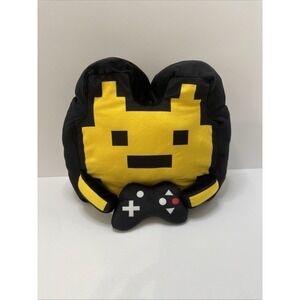 BMI Gamer Plush Stuffed Animal Yellow Pixel Video Player Cute Soft 10"‎